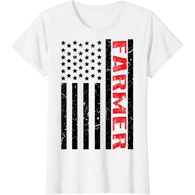 Distressed Farm Tractor Graphic T-Shirt Distressed Farm Tractor Graphic T-Shirt