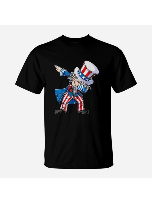 4th Of July For Kids Dabbing Uncle Sam Boys Men Gifts TShirt