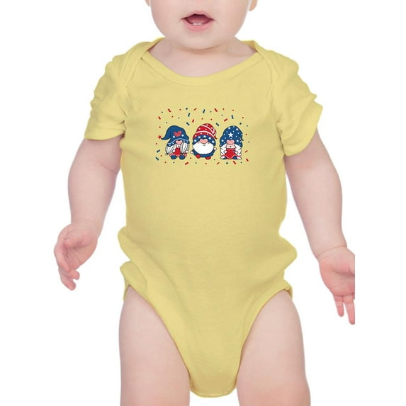 4th Of July Gnomes Bodysuit Infant -Image by Shutterstock, 24 Months