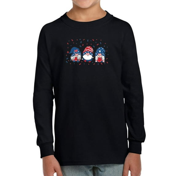 4th Of July Gnomes Long Sleeve Toddler -Image by Shutterstock, 5 Toddler