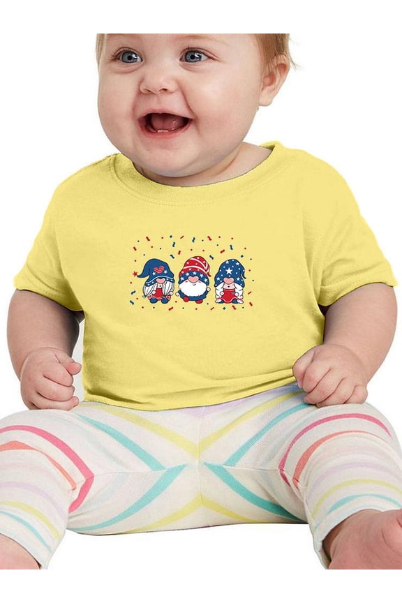 4th Of July Gnomes T-Shirt Infant -Image by Shutterstock, 18 Months