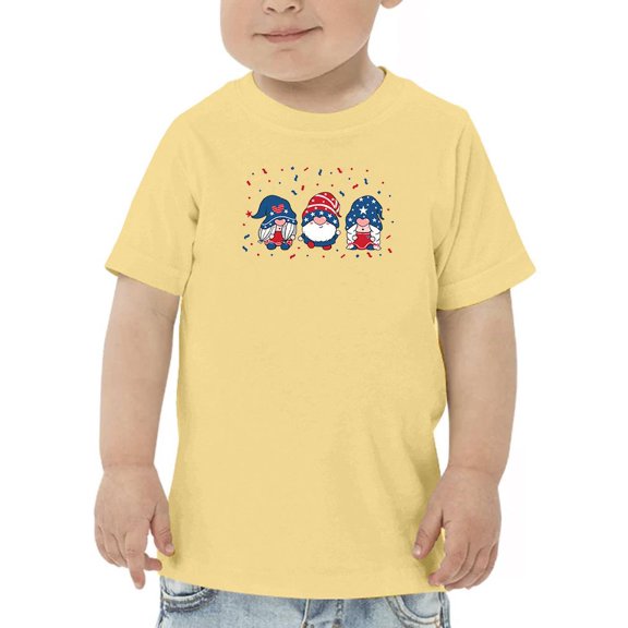 4th Of July Gnomes T-Shirt Toddler -Image by Shutterstock, 3 Toddler