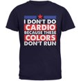 thumbnail image 1 of 4th Of July I Don't Do Cardio Navy Adult T-Shirt - 2X-Large, 1 of 1