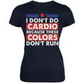 thumbnail image 1 of 4th Of July I Don't Do Cardio Navy Juniors Soft T-Shirt - Large, 1 of 1