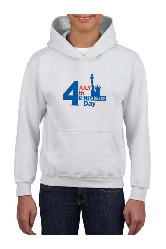 4th Of July Independence Day. Hoodie Juniors -Image by Shutterstock,  x-Large