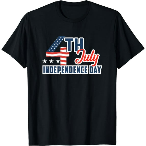 4th Of July Independence Day Red White & Blue Flag T-Shirt