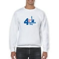 thumbnail image 1 of 4th Of July Independence Day. Sweatshirt Men -Image by Shutterstock, Male Medium, 1 of 4