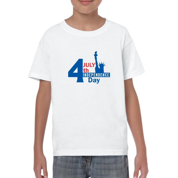 4th Of July Independence Day. T-Shirt Juniors -Image by Shutterstock, x-Large