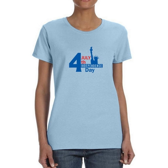 4th Of July Independence Day. T-Shirt Women -Image by Shutterstock, Female 4X-Large
