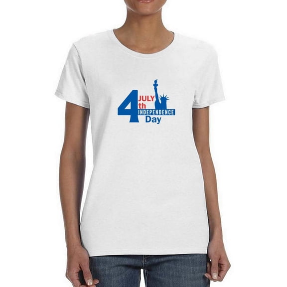 4th Of July Independence Day. T-Shirt Women -Image by Shutterstock, Female Large