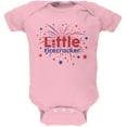 thumbnail image 1 of 4th Of July Little Firecracker Light Pink Soft Baby One Piece - 18-24 months, 1 of 1