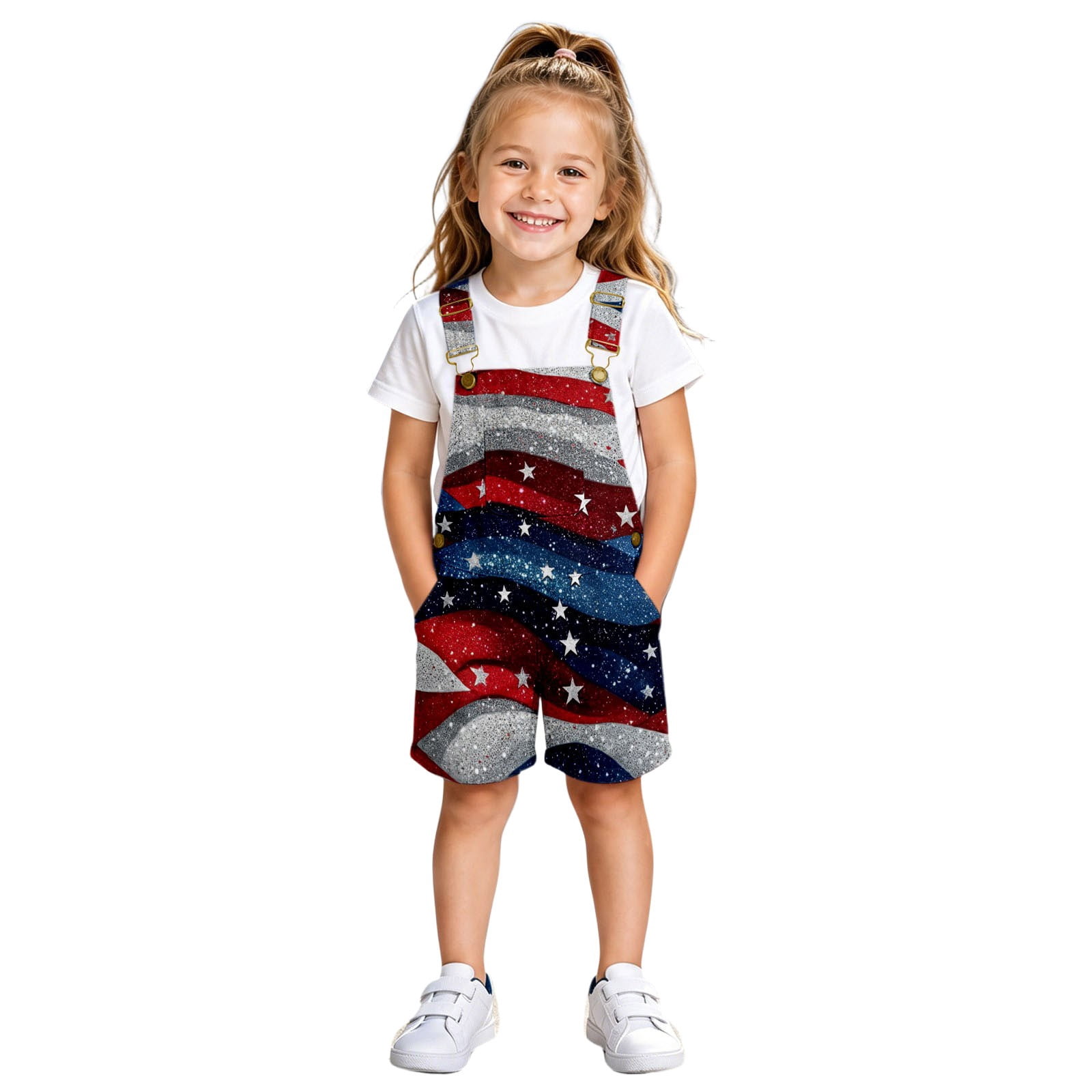 4th Of July Outfits for Girls Summer Casual Independence Day Rompers ...
