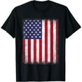 thumbnail image 1 of 4th Of July Patriotic Fourth Of July US American Flag USA T-Shirt, 1 of 4