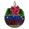 4th Of July Patriotic Wreath Memorial Day Garland For Front Door Red