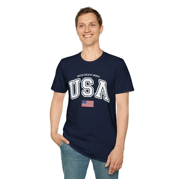 4th Of July Retro Patriotic, Gildan Unisex T-Shirt, Graphic Tee, S-3XL