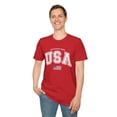 thumbnail image 1 of 4th Of July Retro Patriotic, Gildan Unisex T-Shirt, Graphic Tee, S-3XL, 1 of 5