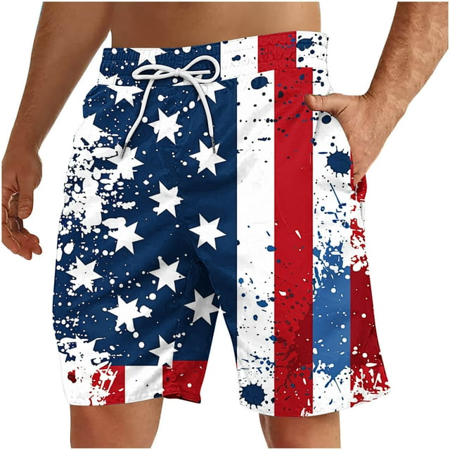 4th Of July Shorts Men Athletic Shorts Summer Shorts Men's Beach Shorts ...