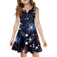 thumbnail image 1 of 4th Of July Sleeveless Dresses for Girl Flowy Summer Spring Break Sundresses T-shirt Dress, 1 of 6
