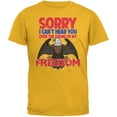 thumbnail image 1 of 4th Of July Sound Of My Freedom Gold Adult T-Shirt - Medium, 1 of 1