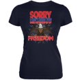 thumbnail image 1 of 4th Of July Sound Of My Freedom Navy Juniors Soft T-Shirt - Small, 1 of 1