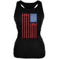 thumbnail image 1 of 4th Of July Stars and Strings Guitar American Flag Black Juniors Soft Tank Top - 2X-Large, 1 of 1