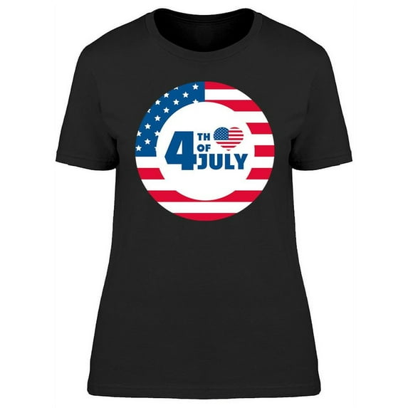 4th Of July U.s.a. Flag T-Shirt Women -Image by Shutterstock, Female x-Large