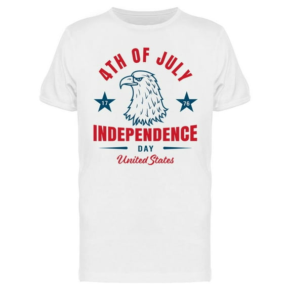 4th Of July U.s.a. With Eagle T-Shirt Men -Image by Shutterstock, Male x-Large