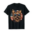 thumbnail image 1 of 4th Of July US Flag Yorkshire Dog T-Shirt, 1 of 5