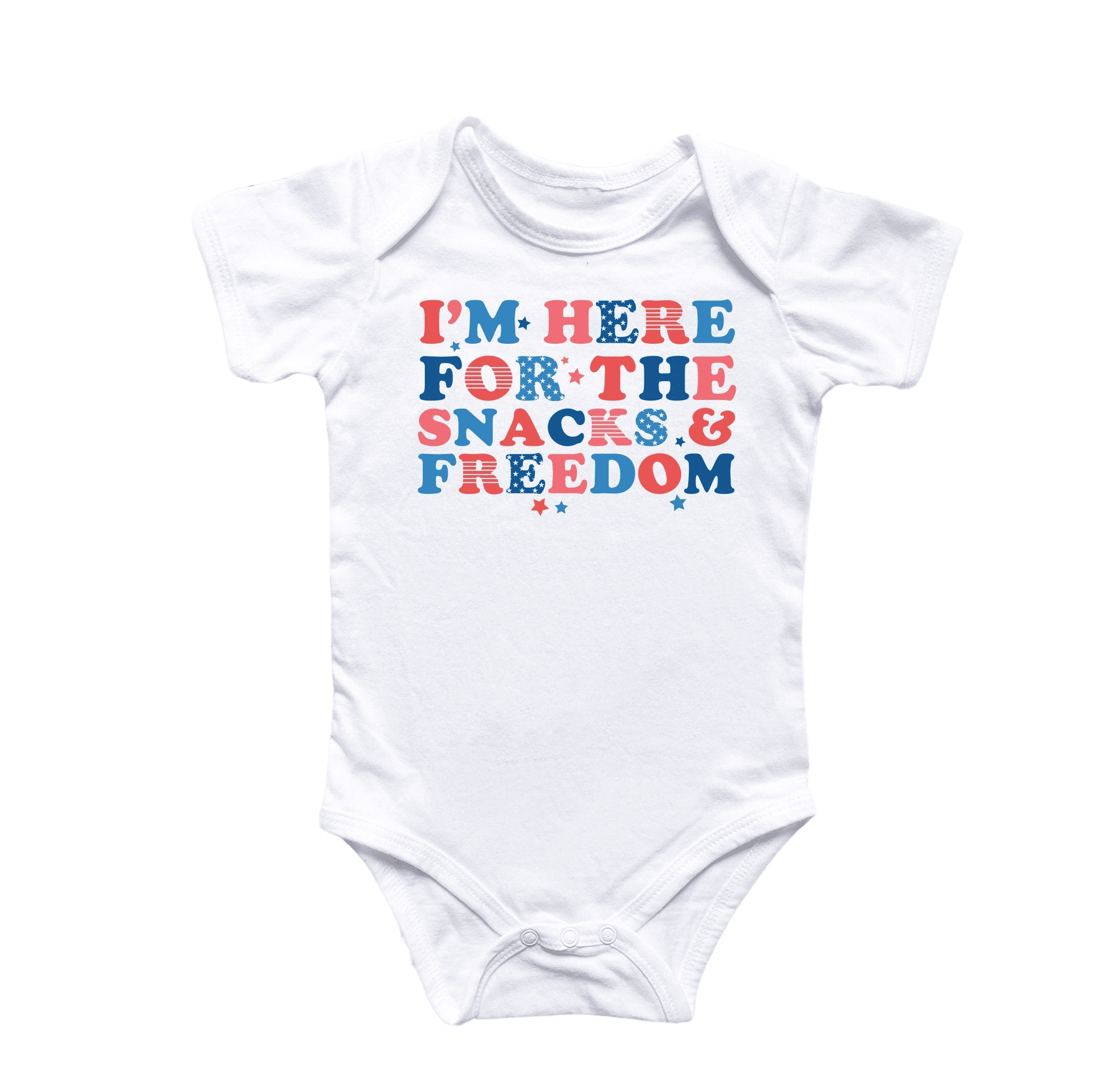 newborn 4th of july girl