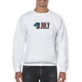 thumbnail image 1 of 4th Of July Vintage Banner Sweatshirt Men -Image by Shutterstock, Male 3X-Large, 1 of 4