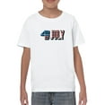 thumbnail image 1 of 4th Of July Vintage Banner T-Shirt Juniors -Image by Shutterstock,  x-Small, 1 of 4