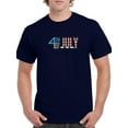 thumbnail image 1 of 4th Of July Vintage Banner T-Shirt Men -Image by Shutterstock, Male Large, 1 of 4