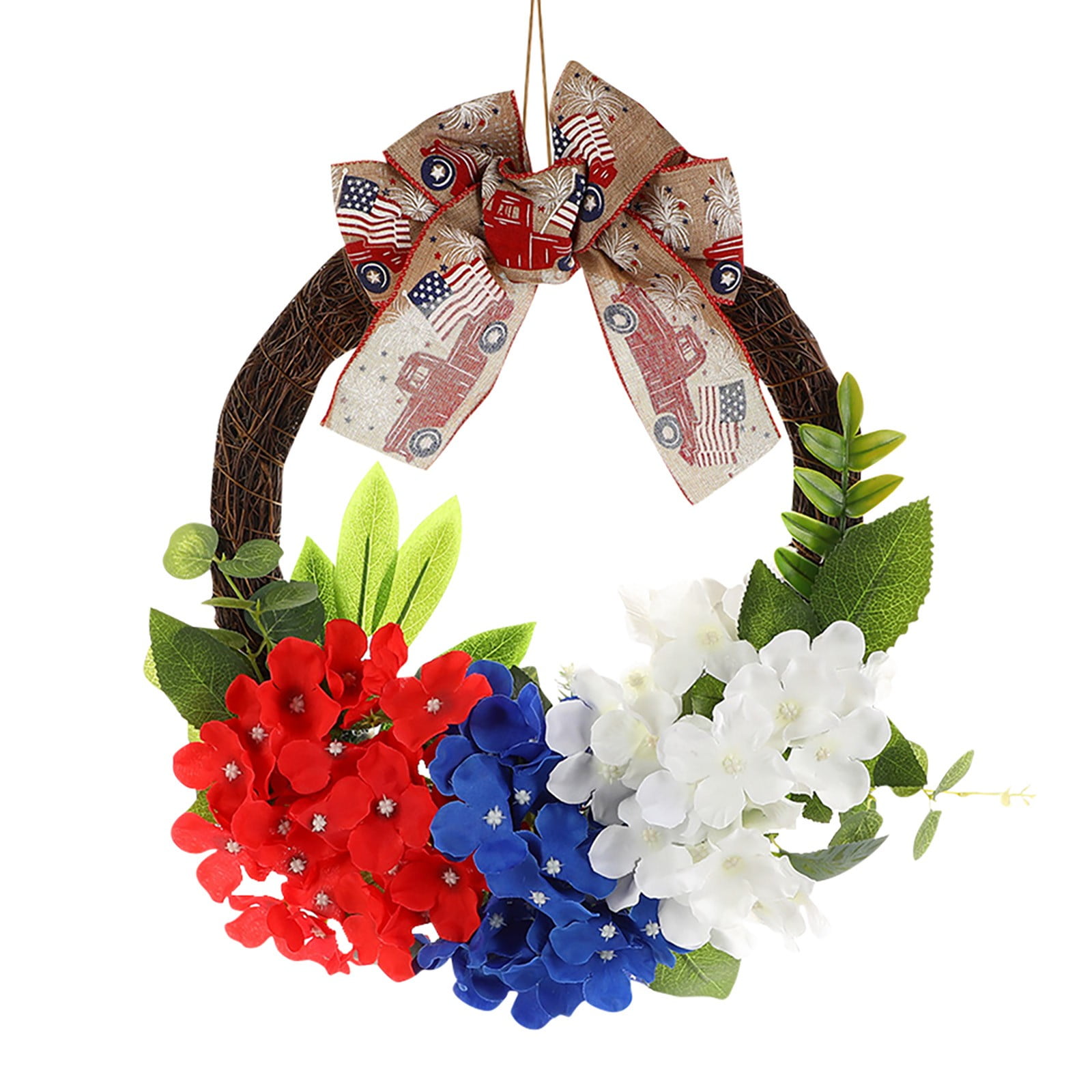 4th Of July Wreath Independences Day Wreath Decorations Patriotic