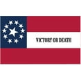 thumbnail image 1 of 4th Texas Victory Or Death 3'x5' Embroidered Flag ROUGH TEX® Cotton, 1 of 1
