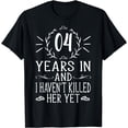 thumbnail image 1 of 4th Wedding Anniversary Shirts For Him - 4 Years Marriage T-Shirt, 1 of 4