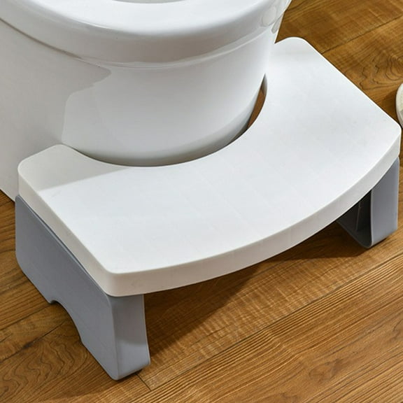 4th of july Bathroom, Non-Slip Foldable Poop Adult White, 7 Inch Assistance Step Massage Soles of The Feet Toilet Step Stool, Suitable for Shower, Study, Living Room