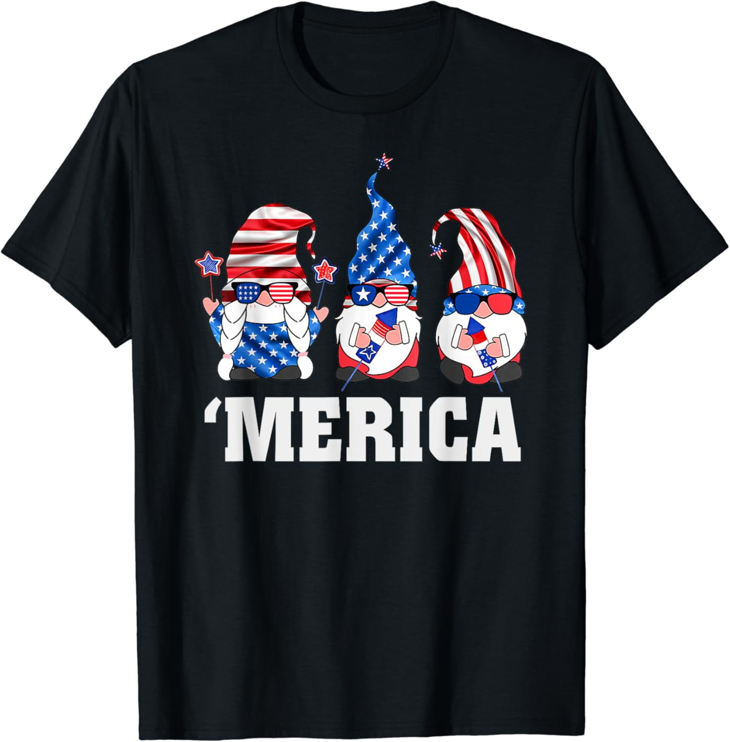 Gnomes American Flag Red USA Face Mask Adjustable Washable
