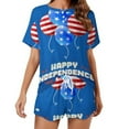 thumbnail image 1 of 4th of July 2 Pack Women’s Pajama Set Print Sleepwear And Shorts Y2k Loungewear Sets S-5XL, 1 of 7