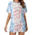 thumbnail image 1 of 4th of July 2 Pack Women’s Pajama Set Print Sleepwear And Shorts Y2k Loungewear Sets S-5XL, 1 of 7