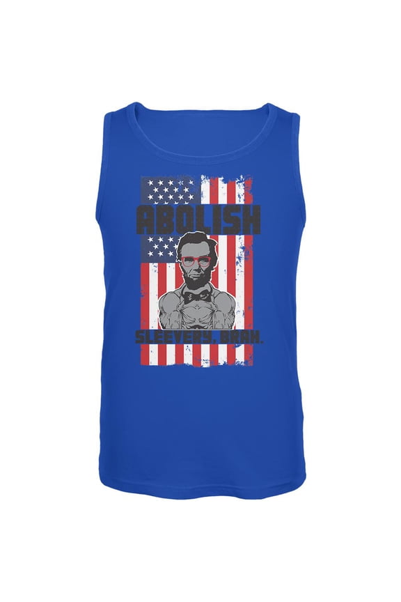 4th of July Abolish Sleevery Mens Tank Top Royal X-LG