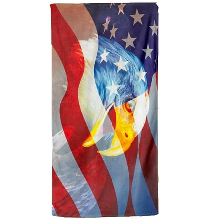 American Eagle 4th of July Beach Towel