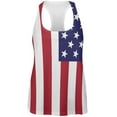 thumbnail image 1 of 4th of July American Flag All Over Womens Work Out Tank Top - Small, 1 of 1