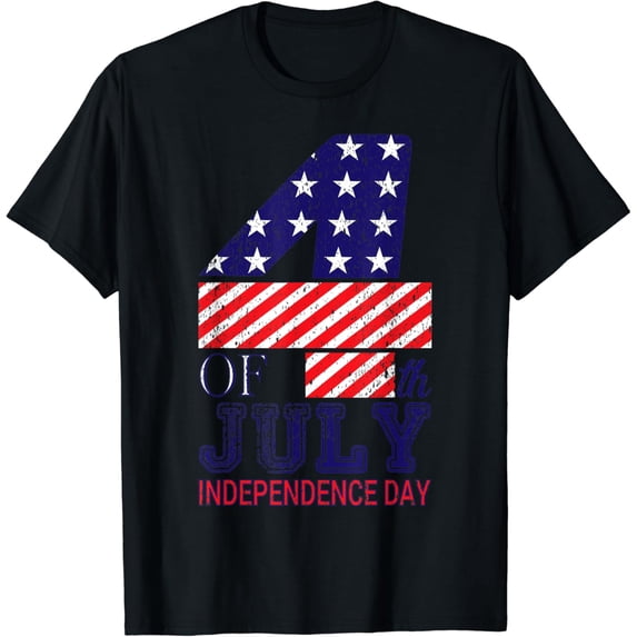 4th of July American Flag Independence Day Patriotic T-Shirt