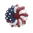 thumbnail image 1 of 4th of July American Flag Patriotic Wreath Front Door Party Decoration Red White Blue Independence Day 1776-2026 Memorial Day USA Gifts, 1 of 4