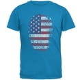 thumbnail image 1 of 4th of July American Flag Pride Thumbprint Mens T Shirt, 1 of 1