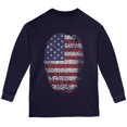 thumbnail image 1 of 4th of July American Flag Pride Thumbprint Youth Long Sleeve T Shirt Navy YMD, 1 of 1