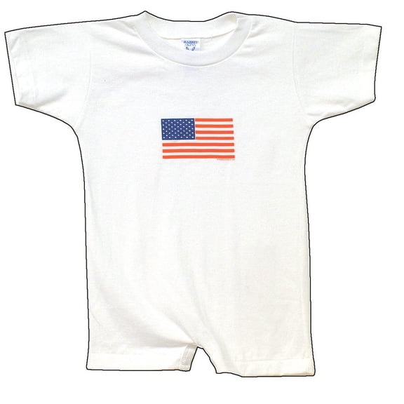 4th of July American Flag Romper