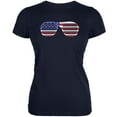 thumbnail image 1 of 4th of July American Shutter Shades Navy Juniors Soft T-Shirt - 2X-Large, 1 of 1
