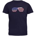 thumbnail image 1 of 4th of July American Shutter Shades Navy Youth T-Shirt - Youth Small, 1 of 1