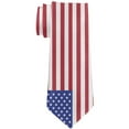thumbnail image 1 of 4th of July American USA Flag All Over Neck Tie Multi Standard One Size, 1 of 2